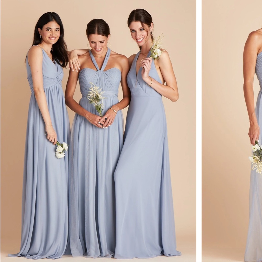 Birdy Grey | Dresses | Birdy Grey Bridesmaid Dress In Dusty Blue Size M |  Poshmark